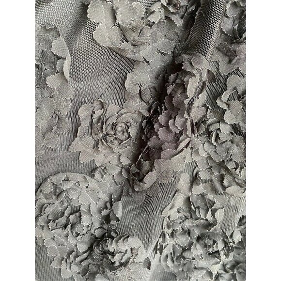 Adrianna Papell Sz 4 Black Sleeveless Chiffon Petal Party Dress NWT‎ $220 - Picture 5 of 8